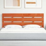 vidaXL Tête de lit en bois Marron cire 160.5 x 3 x 80 cm