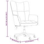 vidaXL Chaise de relaxation Gris foncé Velours