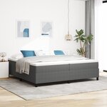 vidaXL Lit à ressorts avec matelas gris clair 200x200 cm en velours côtelé