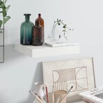 vidaXL Étagère murale flottante Blanc brillant 23x23 5x3 8 cm MDF