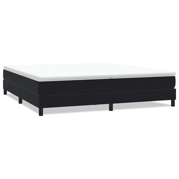 vidaXL Sommier à lattes de lit sans matelas noir 200x220 cm velours
