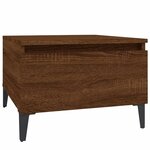 vidaXL Tables d'appoint 2 Pièces Chêne marron 50x46x35 cm Bois ingénierie