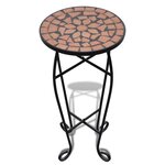 vidaXL Table d'appoint Mosaïque Terre cuite