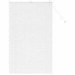 vidaXL Store de Fenêtre avec des rideaux Blanc Aluminium