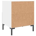 vidaXL Table de chevet blanc 40x35x47 5 cm bois d’ingénierie