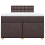 vidaXL Sommier à lattes de lit avec matelas Marron foncé 120x200 cm