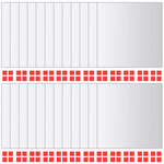 vidaXL Carreau de miroir 24 Pièces Carré Verre