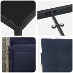 vidaXL Ensemble de jardin de 5 pièces en poly rotin gris