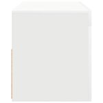 vidaXL Meuble TV avec lumières LED blanc 90x35x40 cm