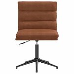 vidaXL Chaises à manger lot de 2 marron similicuir