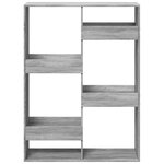 vidaXL Bibliothèque sonoma gris 100x33x135 cm bois d'ingénierie