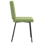 vidaXL Chaises à manger lot de 2 Vert clair Velours