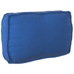 vidaXL Coussin pour dossier de palette Bleu royal 70 x 40 x 12 cm