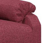 vidaXL Fauteuil inclinable Rouge bordeaux Tissu