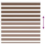 vidaXL Store zèbre marron 140x100cm largeur du tissu 135 9cm polyester