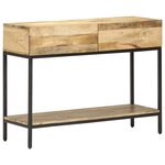 vidaXL Table console 100x35x76 cm Bois de manguier massif