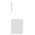 vidaXL Armoire de salle de bain avec miroir Blanc 41x38 5x48 cm