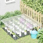vidaXL Couverture pour plantes Transparent 2 x 2 m PE