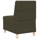 vidaXL Fauteuil 3 Pièces Vert 55 x 74 x 82 cm Cuir suédé faux