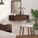 vidaXL Table de Toilette Marron 60 x 40 x 70 cm Bois d'ingénierie