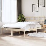 vidaXL Cadre de lit sans matelas bois massif
