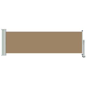 vidaXL Auvent latéral 80 x 300 cm 100 polyester fer acier