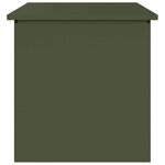 vidaXL Boîte de Rangement Extérieure Vert olive 55 x 50 5 x 50 cm