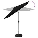 vidaXL Parasol de jardin avec lumières LED et base 200 x 300 cm