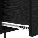 vidaXL Cabinet de chevet Chêne noir 42 x 41 x 56 cm Bois d'ingénierie