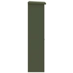 vidaXL Boîte de dépôt de colis Vert olive 44.5 x 29 x 110.5 cm Acier