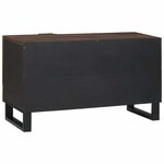 vidaXL Meuble TV Marron 80 x 33 x 46 cm bois de manguier massif