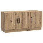 vidaXL Meuble TV Chêne artisanal 99 x 34 5 x 47 cm Bois d'ingénierie