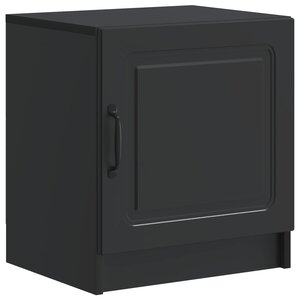 vidaXL Cabinet de chevet Noir 43 x 34 5 x 47 cm Bois d'ingénierie