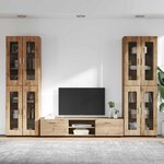vidaXL Ensemble meuble TV FLORIN Chêne artisanal Bois d'ingénierie