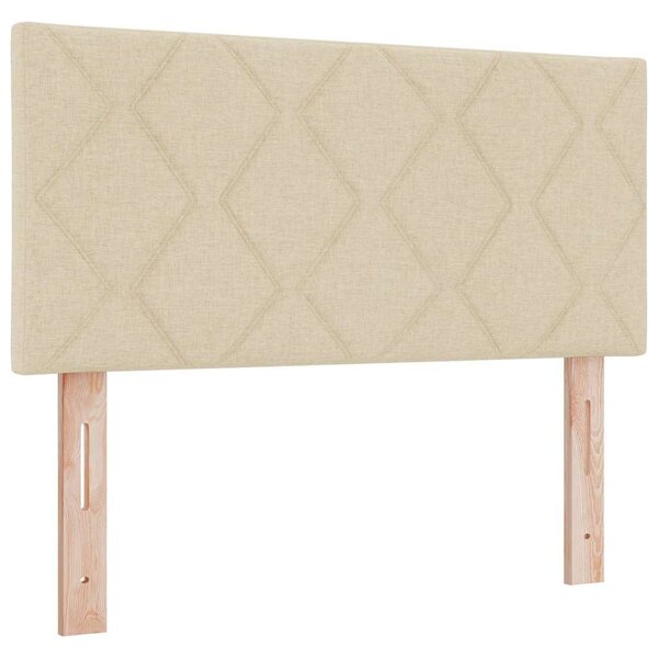 vidaXL Tête de Lit en Tissu Géométrique Crème 90 cm tissu