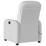 vidaXL Fauteuil de massage inclinable gris nuage tissu