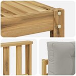 vidaXL Ensemble de canapés d'extérieur 6 pc Blanc et gris clair