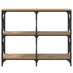 vidaXL Table console Chêne artisanal 100 x 28 x 80 5 cm