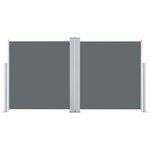 vidaXL Auvent latéral rétractable Anthracite 120 x 600 cm