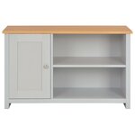 vidaXL Meuble TV Gris 95x39x58 cm