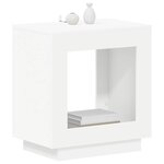 vidaXL Table d'appoint Blanc 60 x 40 x 65 cm Bois d'ingénierie