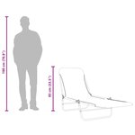 vidaXL Chaises longues pliables lot de 2 Acier et tissu Bleu