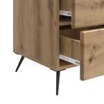 vidaXL Cabinet de chevet Chêne artisanal 43 x 41 x 66 5 cm