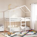 vidaXL Toit de lit pour enfants 203x95 5x142 cm bois de pin massif