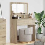 vidaXL Tables de maquillage pour chambre avec tiroir Chêne Sonoma