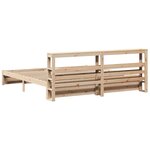 vidaXL Cadre de lit avec tête de lit sans matelas 200x200 cm
