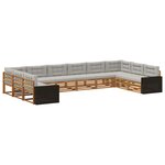 vidaXL Ensembles de canapés 10 pc Bois d'Acacia Massif