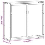 vidaXL Armoire à miroir de salle de bain sonoma gris bois d’ingénierie