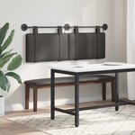 vidaXL Tête de lit suspendue Noir PU antique