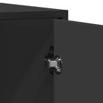 vidaXL Buffet noir 92x35x76 cm bois d’ingénierie